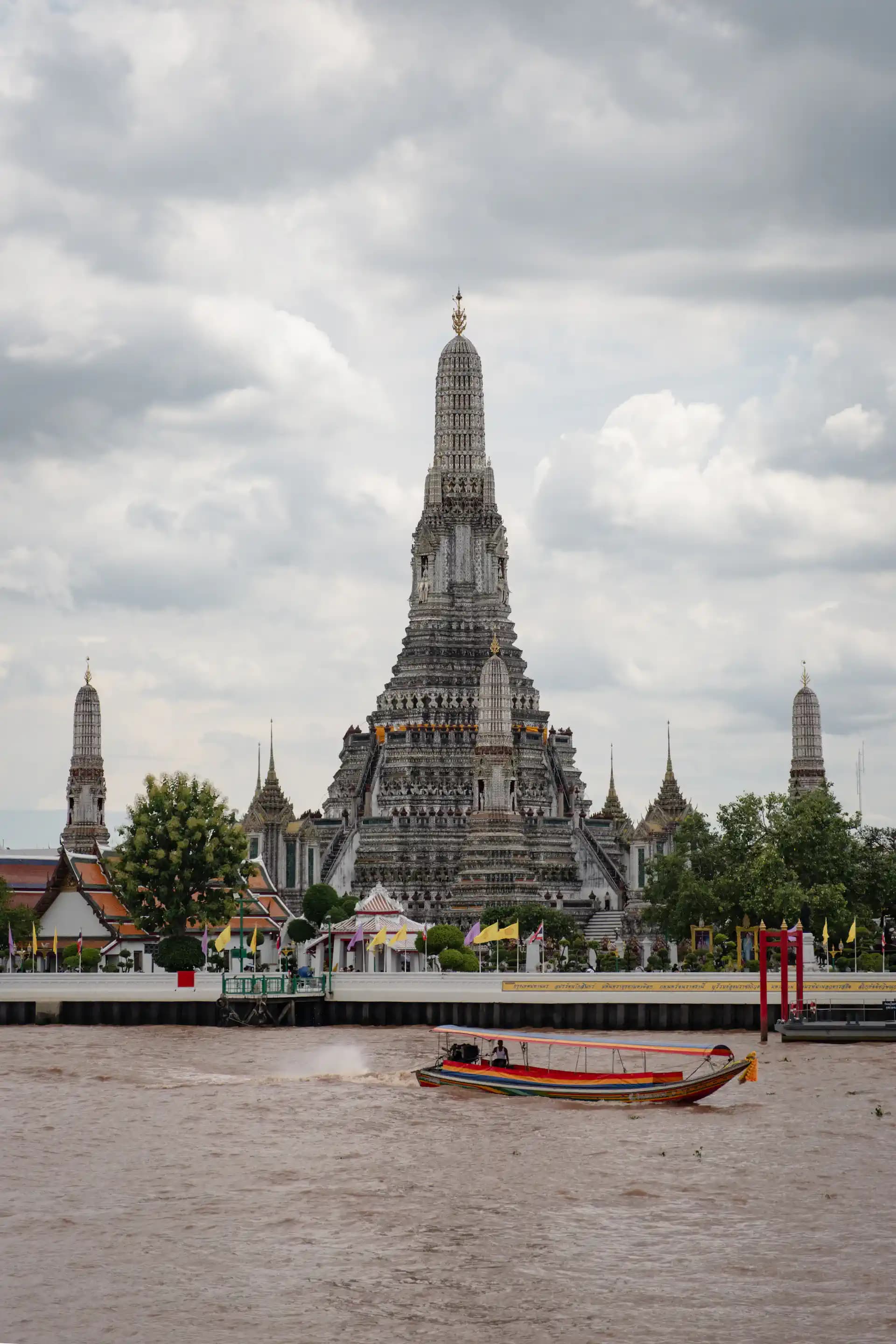 Wat Arun temple on the Chao Phraya River in Bangkok